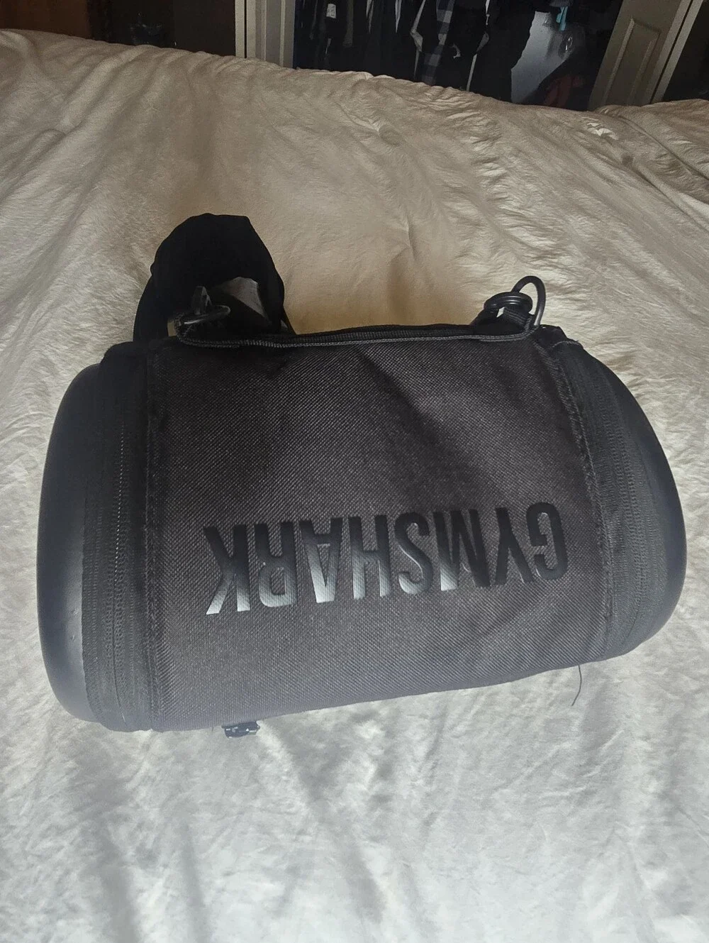 Gymshark Black Duffel with Logo
